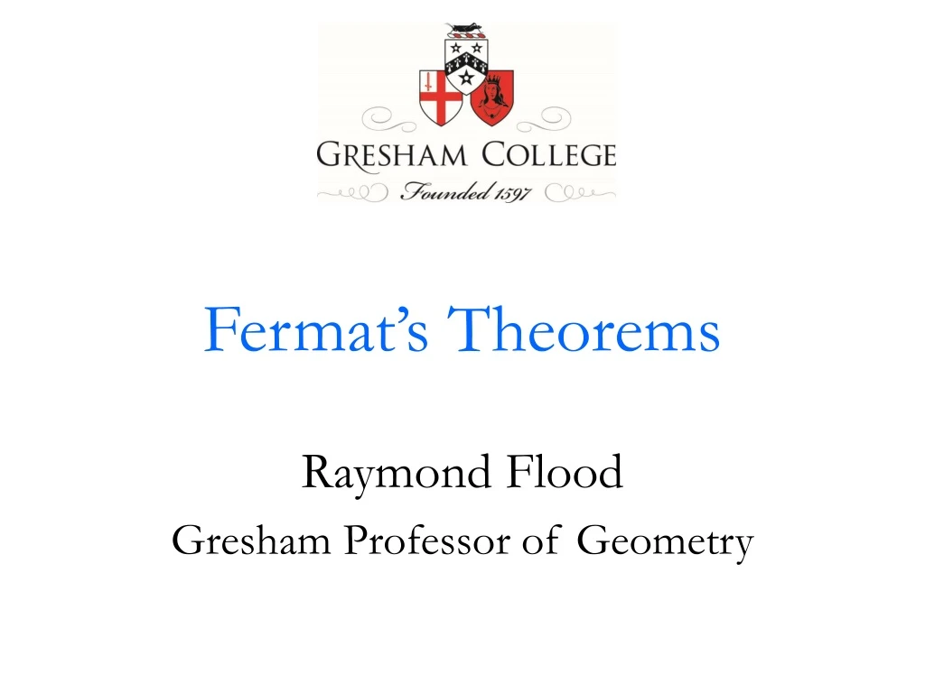 fermat s theorems