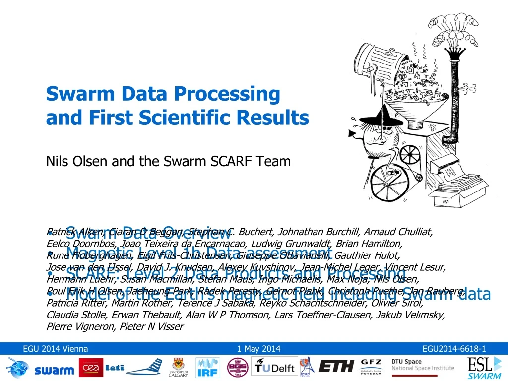 swarm data processing and first scientific