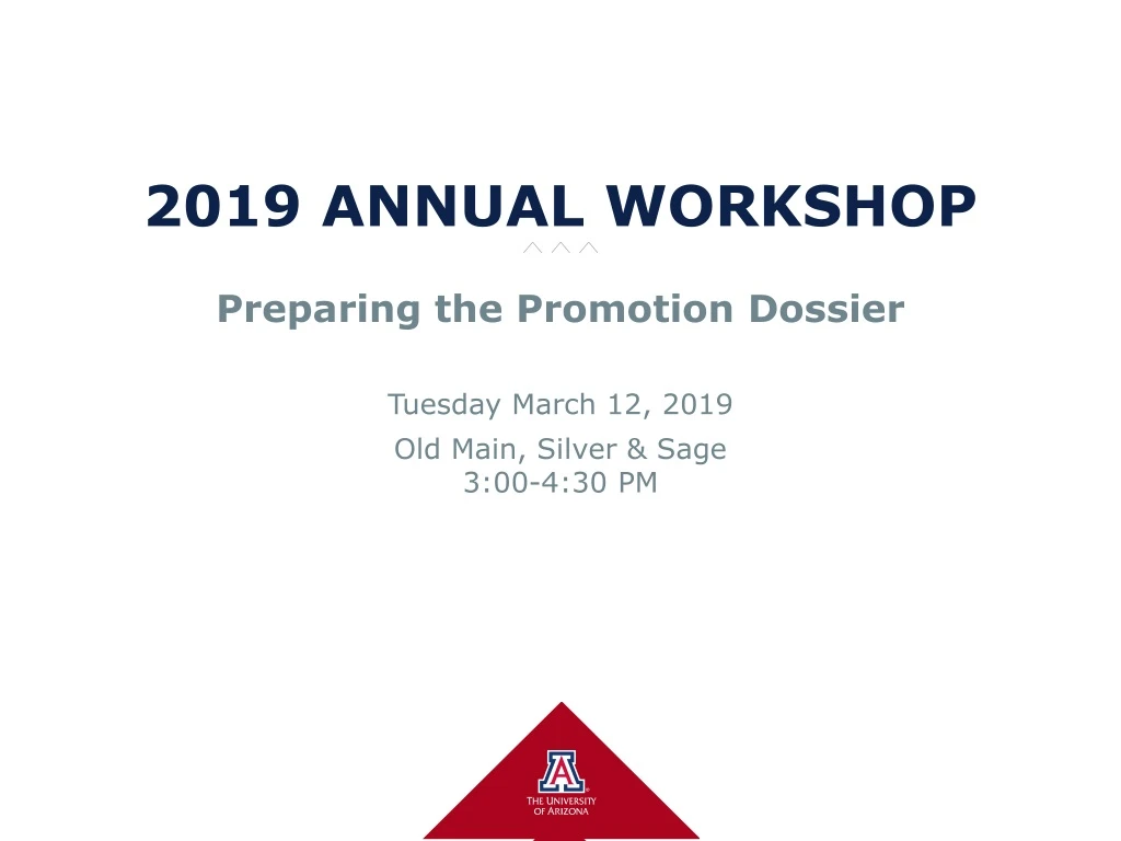 2019 annual workshop