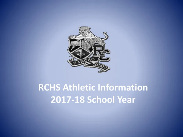 RCHS Athletic Information 2017-18 School Year