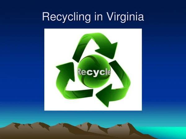 Recycling in Virginia
