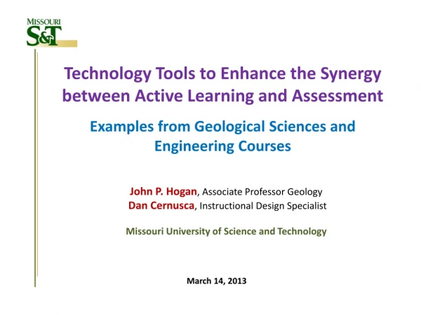 Technology Tools to Enhance the Synergy between Active Learning and Assessment