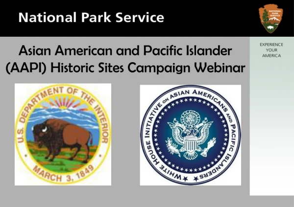 Asian American and Pacific Islander (AAPI) Historic Sites Campaign Webinar