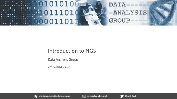 Introduction to NGS