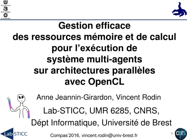 Lab-STICC , UMR 6285, CNRS, Dépt Informatique, Université de Brest