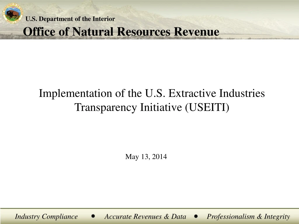implementation of the u s extractive industries