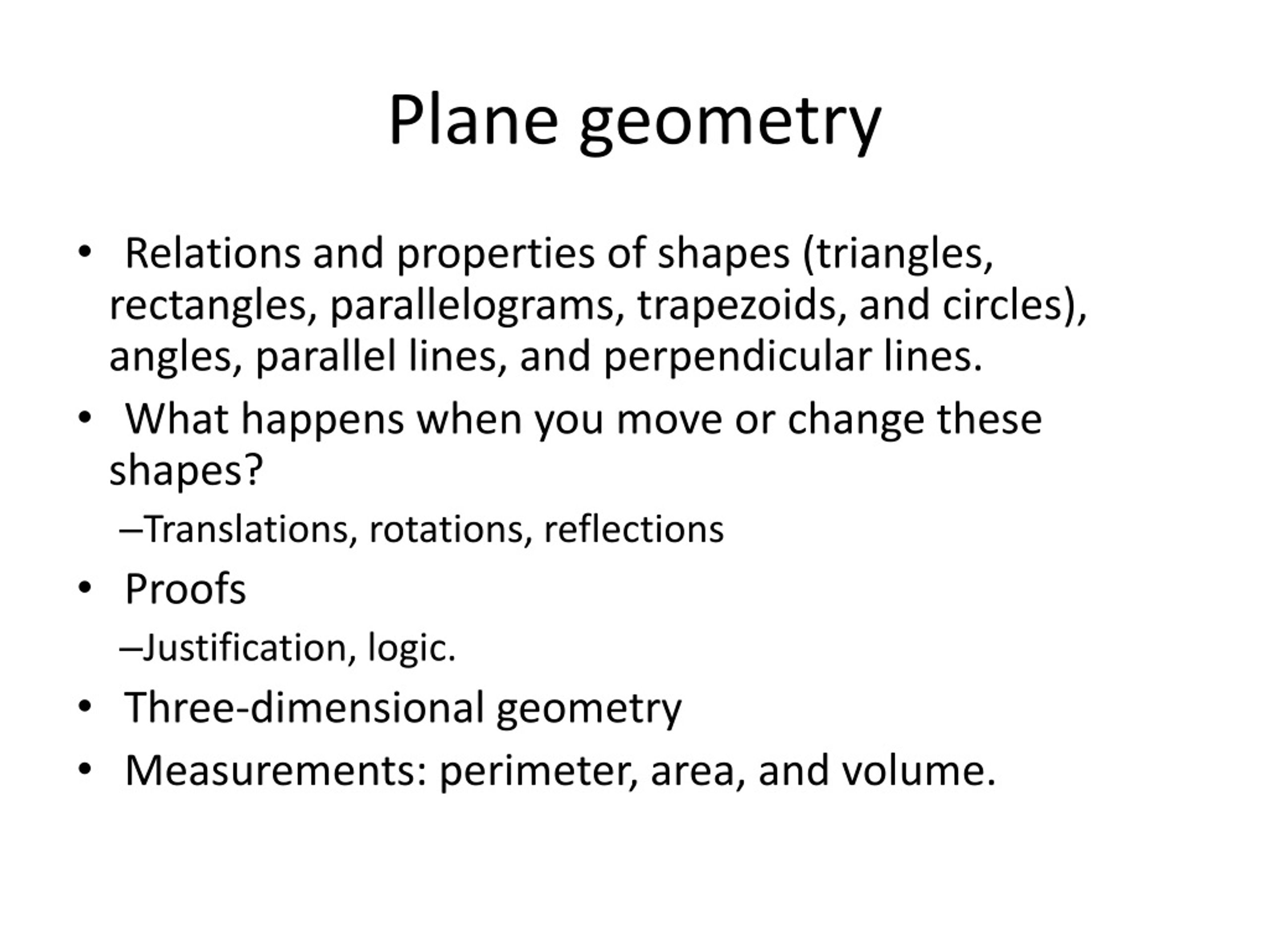 Comprehensive Plane Geometry Guide - slide 1