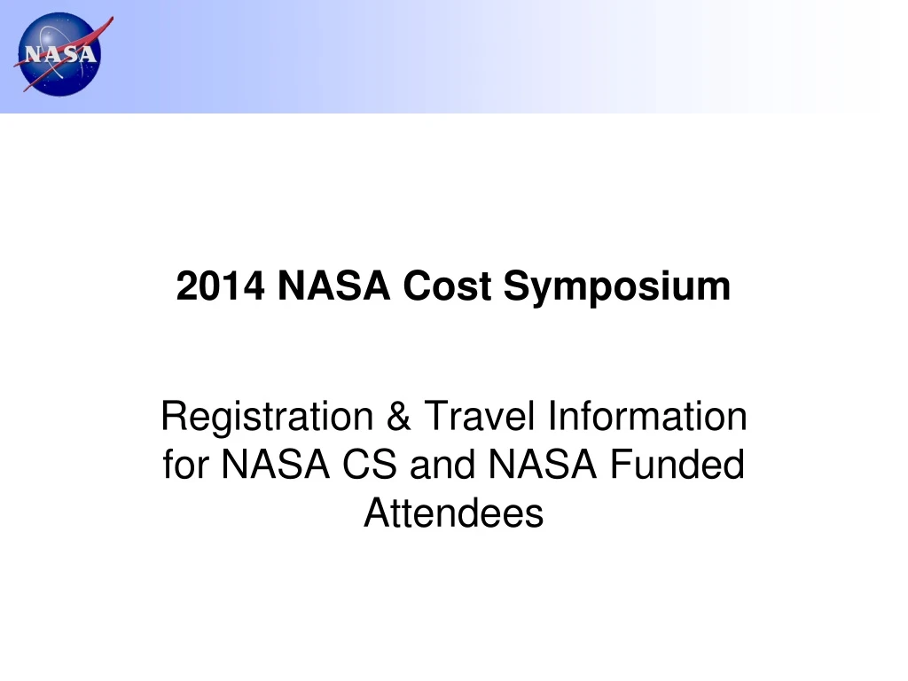 2014 nasa cost symposium