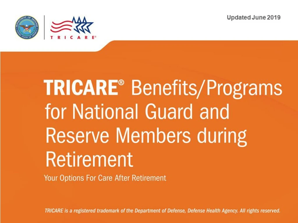tricare benefits programs for national guard and reserve during retirement
