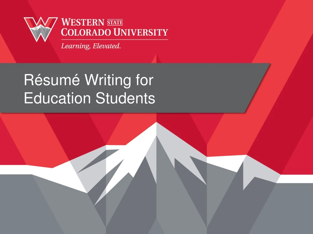 r sum writing for education students