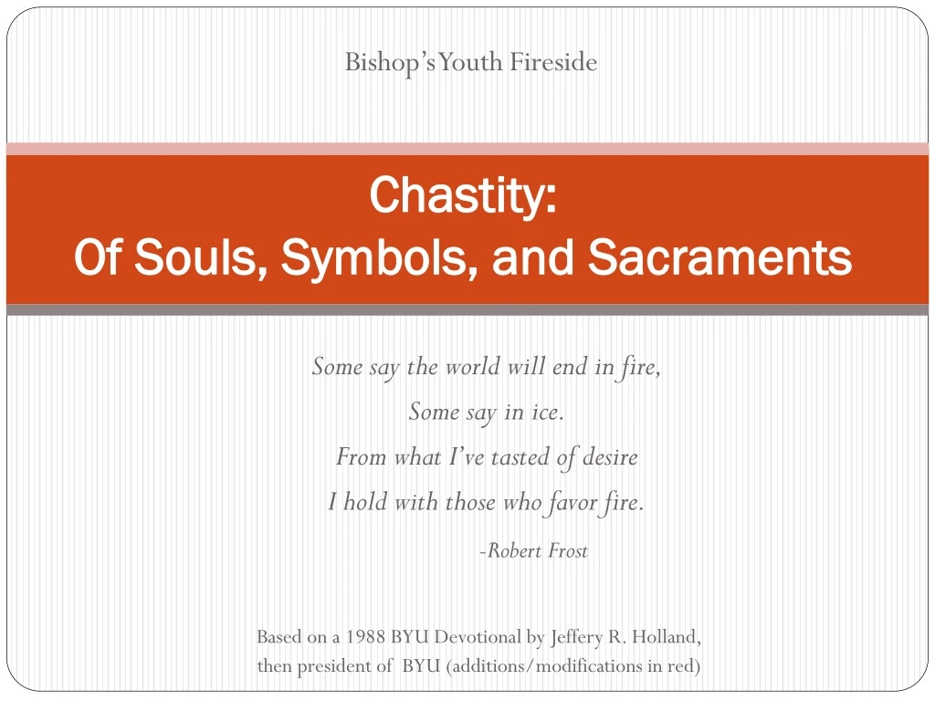 chastity of souls symbols and sacraments