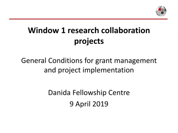 Danida Fellowship Centre 9 April 2019