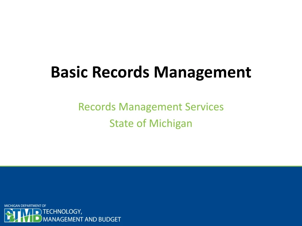 basic records management