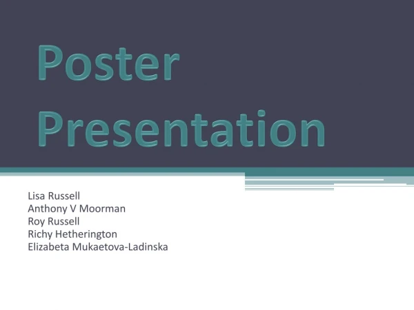 Poster Presentation
