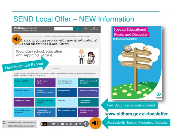 SEND Local Offer – NEW Information