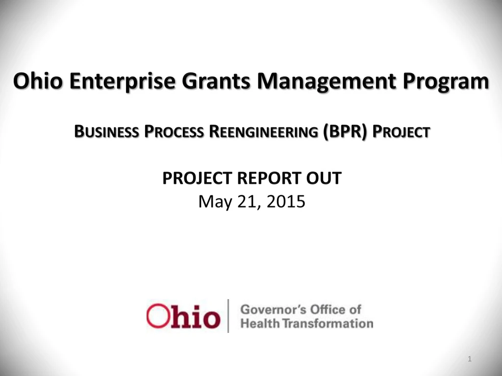 ohio enterprise grants management program