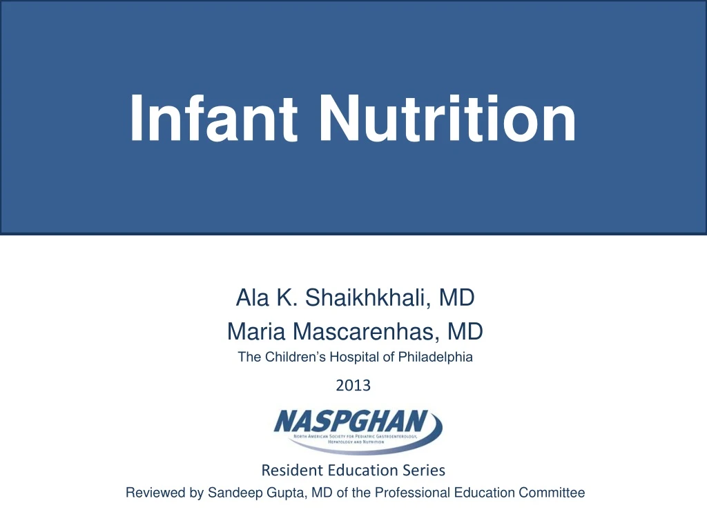 infant nutrition