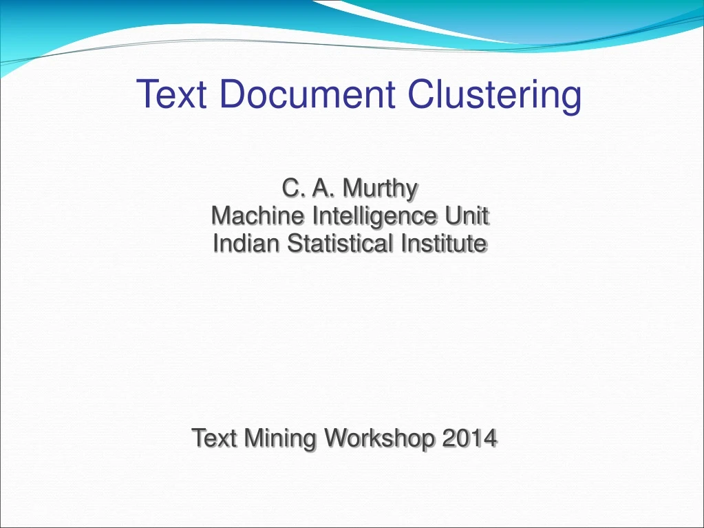 text document clustering