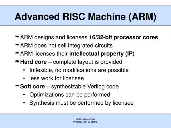 Advanced RISC Machine (ARM)