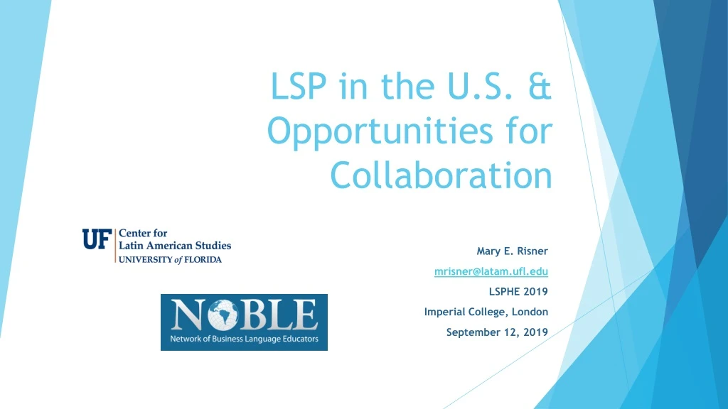 lsp in the u s opportunities for collaboration