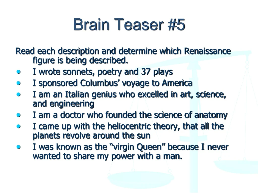 brain teaser 5