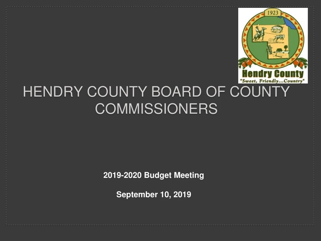 hendry county board of county commissioners