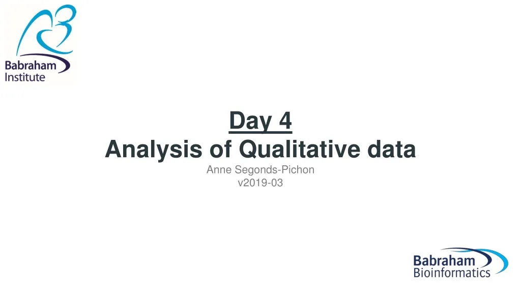 day 4 analysis of qualitative data anne segonds