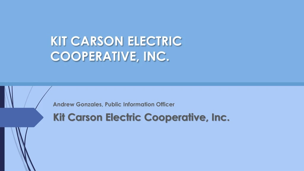 andrew gonzales public information officer kit carson electric cooperative inc