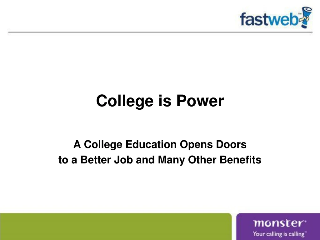 college is power