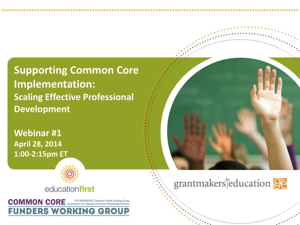 supporting common core implementation scaling