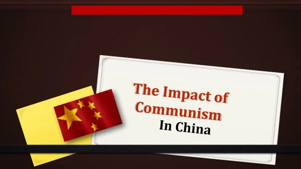 The Impact of Communism