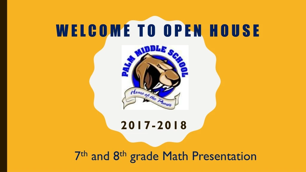 welcome to open house