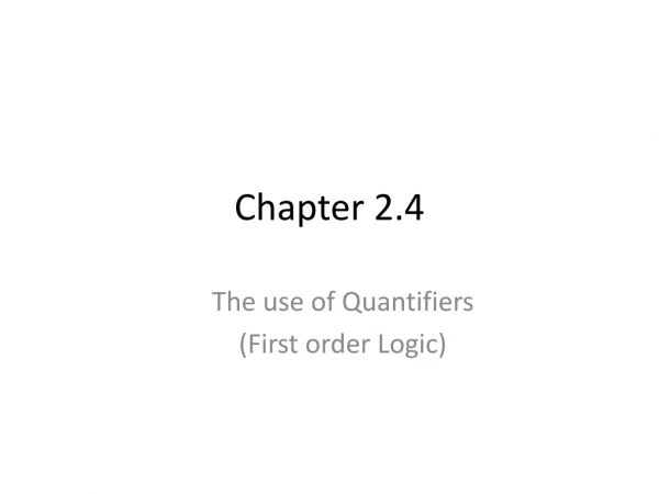 Chapter 2.4