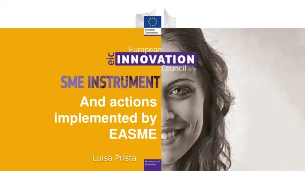 And actions implemented by EASME