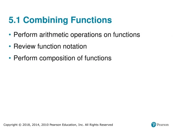 5.1 Combining Functions