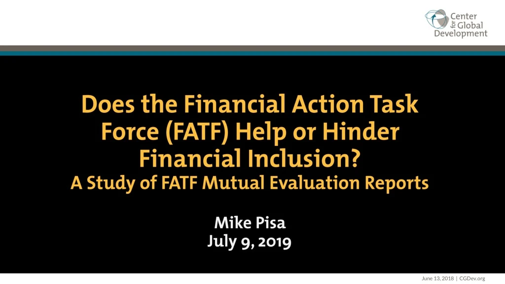 does the financial action task force fatf help