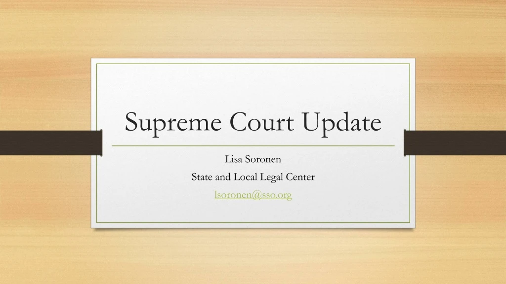 supreme court update