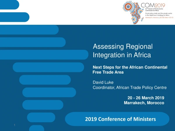 Assessing Regional Integration in Africa