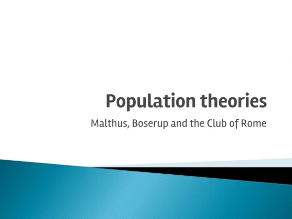 Population theories