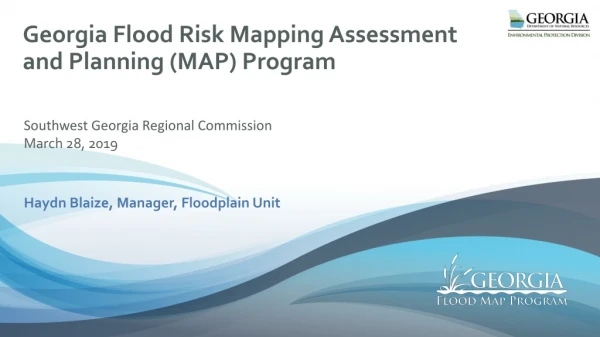 Georgia Flood Risk Mapping Assessment and Planning (MAP) Program