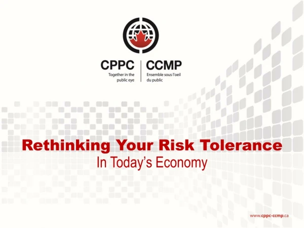Rethinking Your Risk Tolerance In Today’s Economy