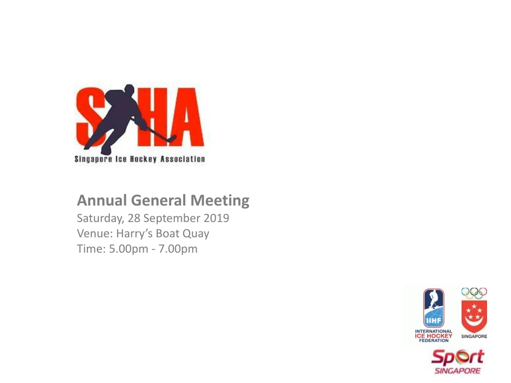 annual general meeting saturday 28 september 2019 venue harry s boat quay time 5 00pm 7 00pm