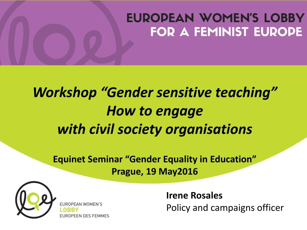 workshop gender sensitive teaching how to engage