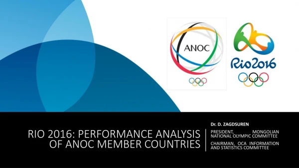 RIO 2016: PERFORMANCE ANALYSIS OF ANOC MEMBER COUNTRIES