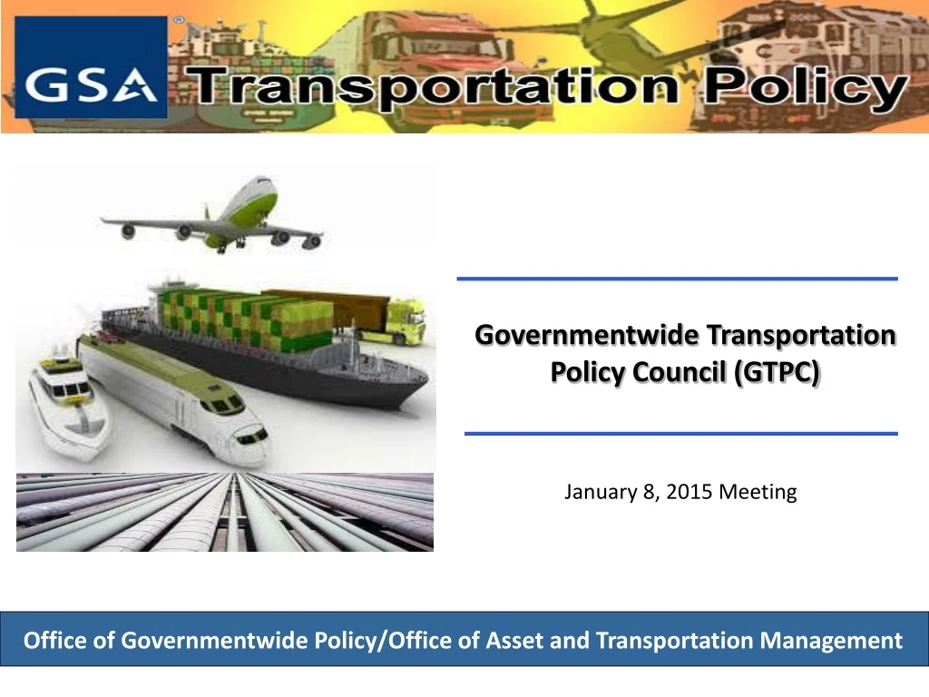 governmentwide transportation policy council gtpc