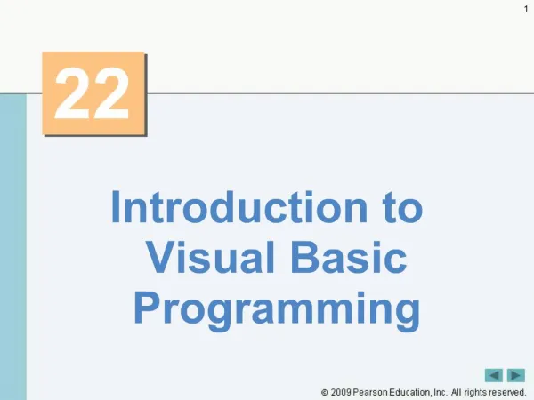 Introduction to Visual Basic Programming
