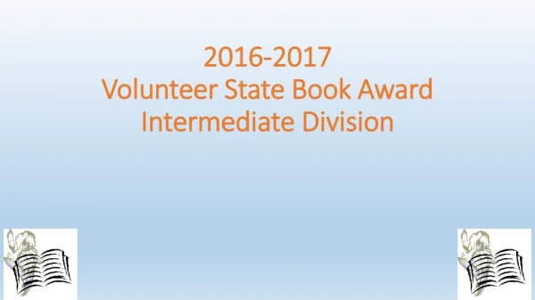 2016-2017 Volunteer State Book Award Intermediate Division