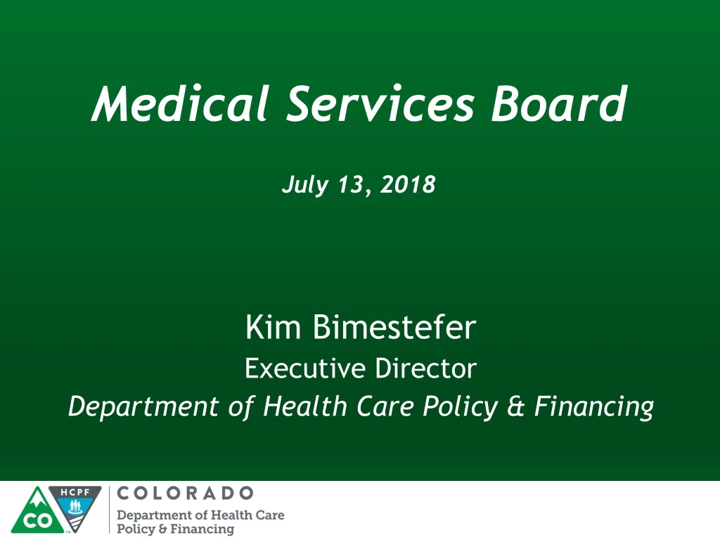 medical services board july 13 2018