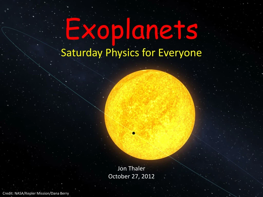 exoplanets saturday physics for everyone