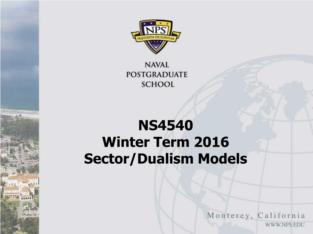 ns4540 winter term 2016 sector dualism models